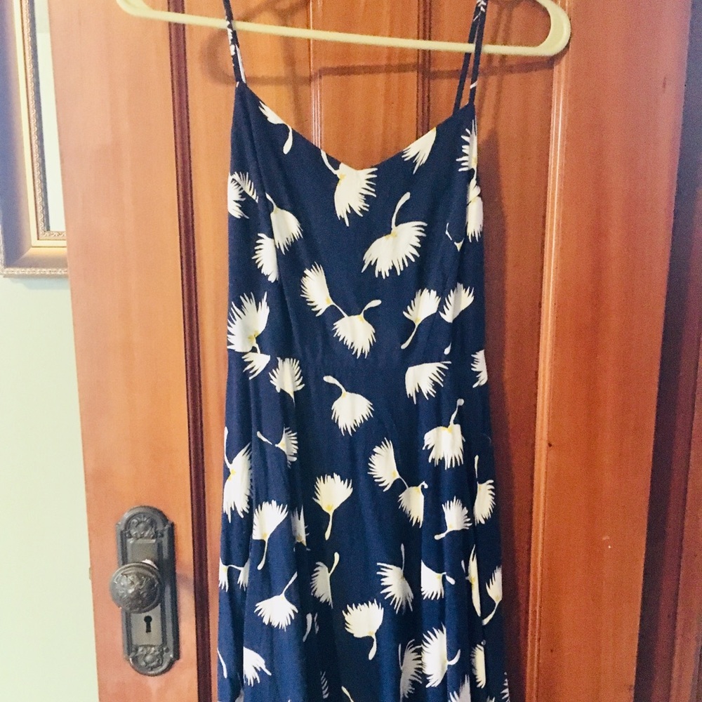 Soft and Cool Navy Dandelion Sundress